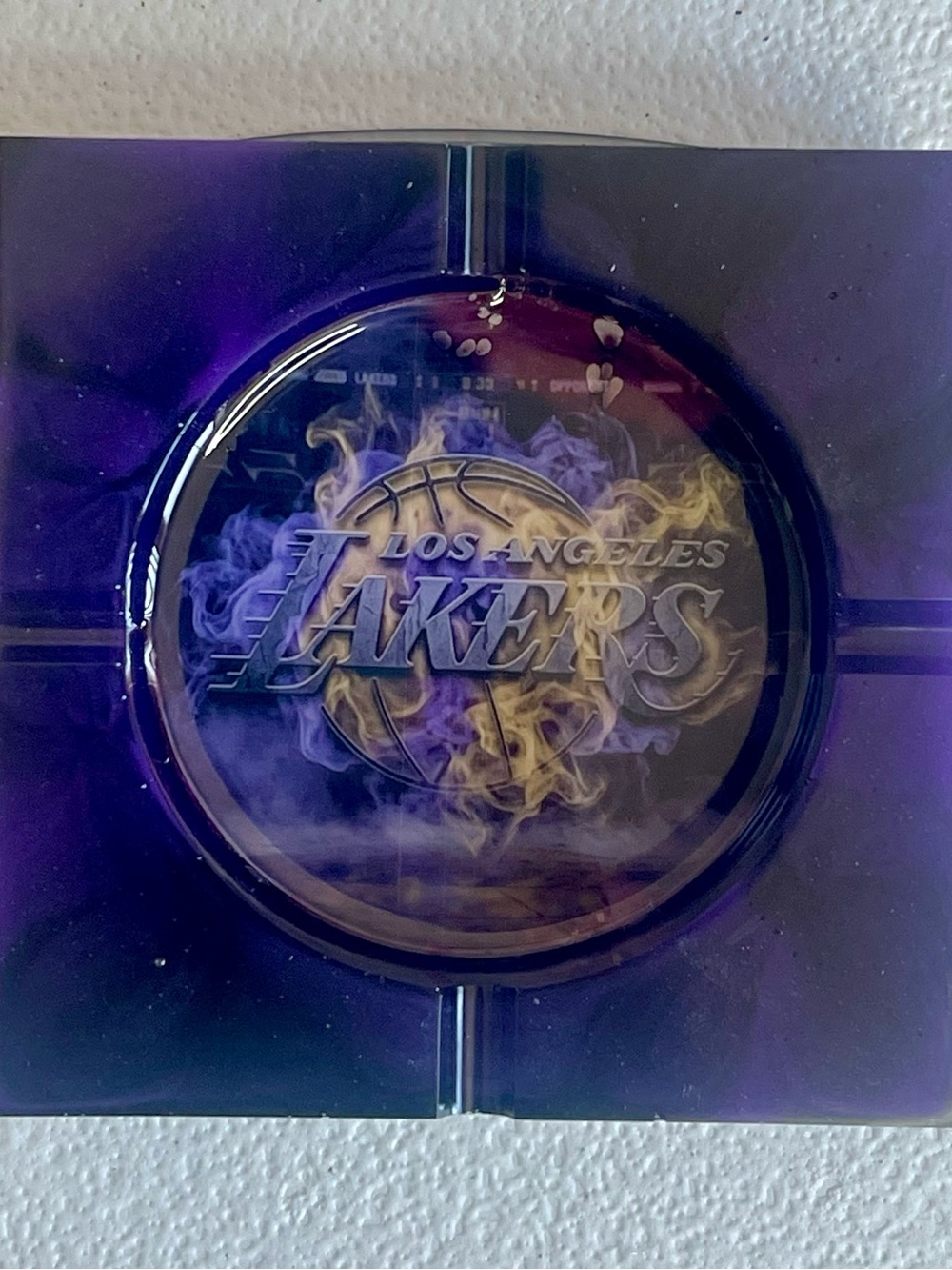 Los Angeles Lakers Ashtray Collectible Souvenir | Basketball Sports Gift